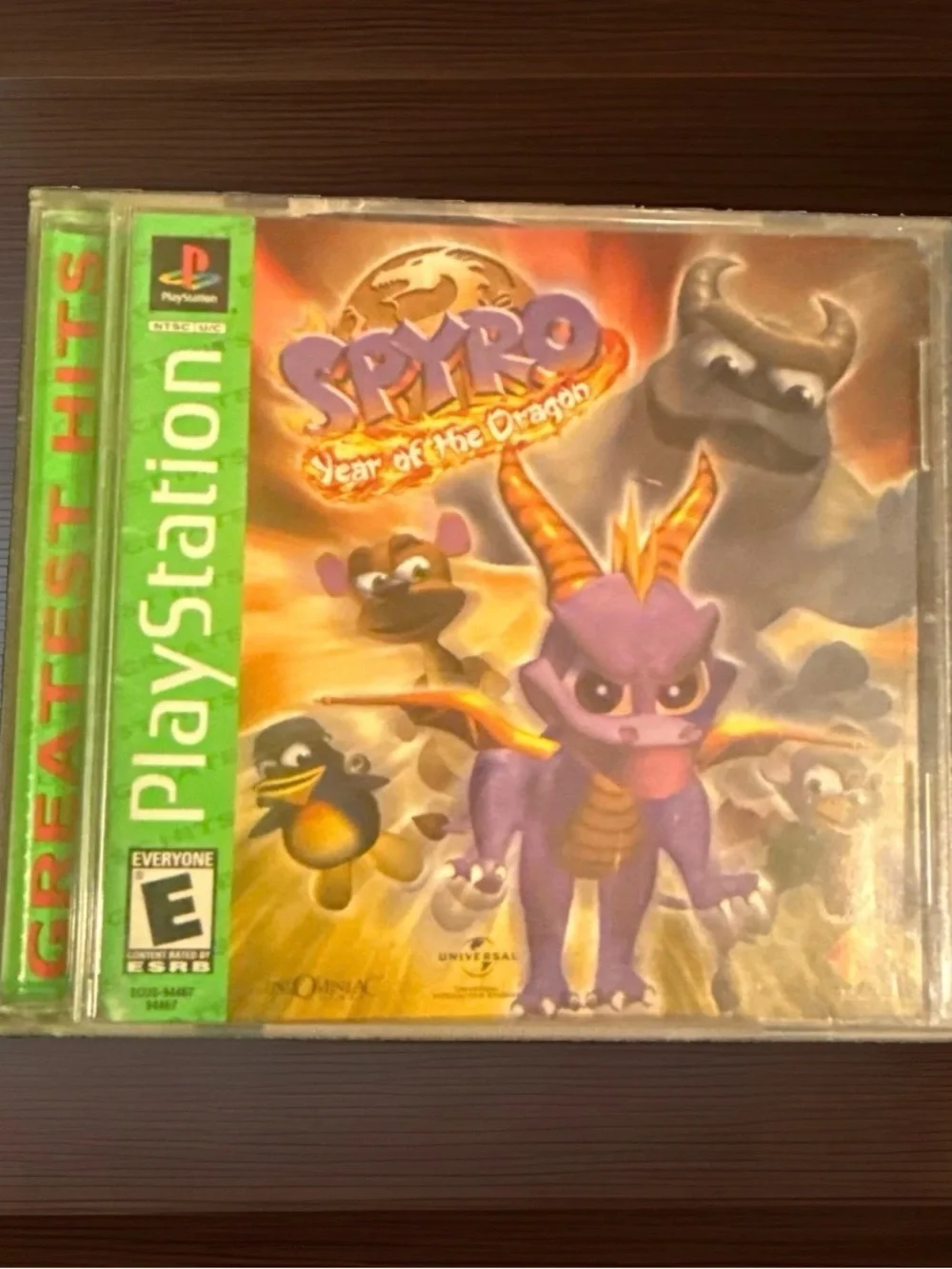 Sony PlayStation Spyro: Year of the Dragon — Purple & Green Cover